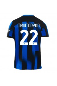 Fotbalové Dres Inter Milan Henrikh Mkhitaryan #22 Domácí Oblečení 2023-24 Krátký Rukáv